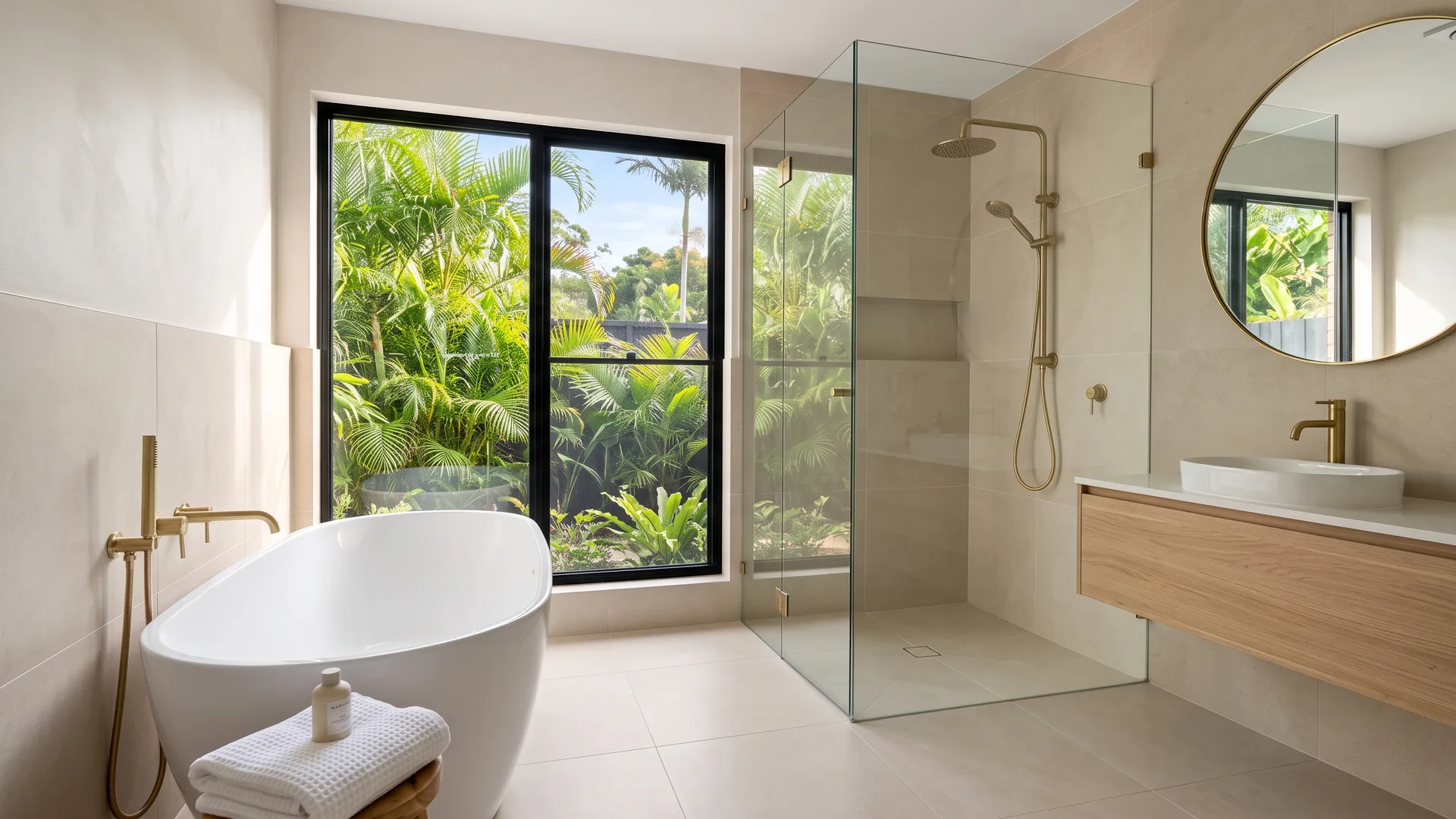 Modern bathroom renovation in a Cairns home
